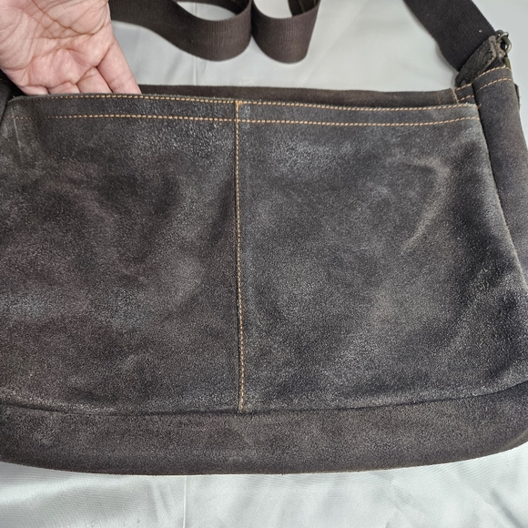 David King Distressed Leather Large Full Flap Messenger Bag Mailbag 16×11 Brown - Picture 6 of 14